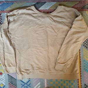 Jungmaven Cruz cropped Crewneck Sweatshirt in oat milk (beige)